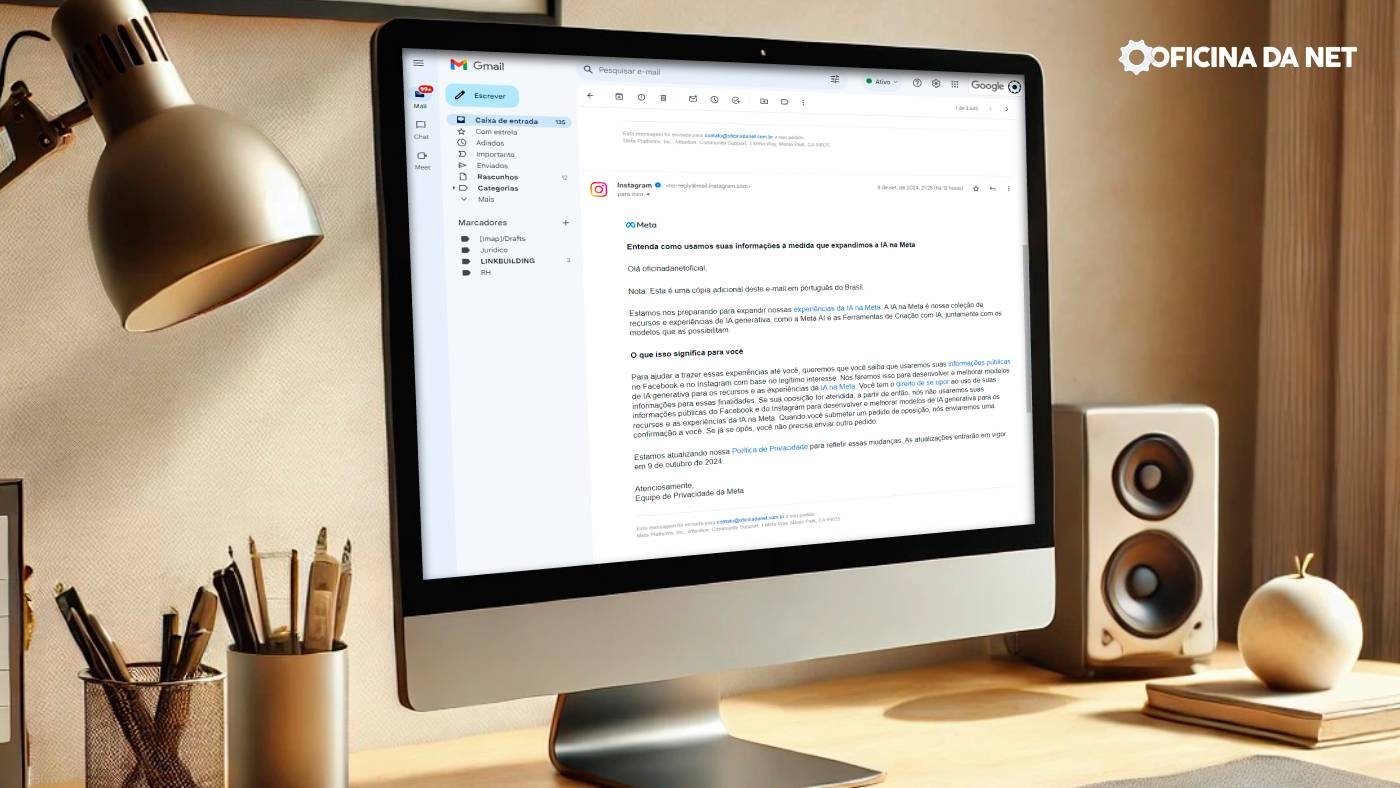 Meta has announced that they will be using personal data to train artificial intelligence, as stated in an email received from Instagram.